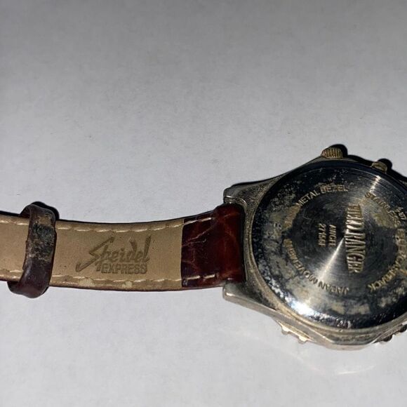 Field Ranger Women's Round Night Light Quartz Leather Brown Wrist Watch - Picture 8 of 9